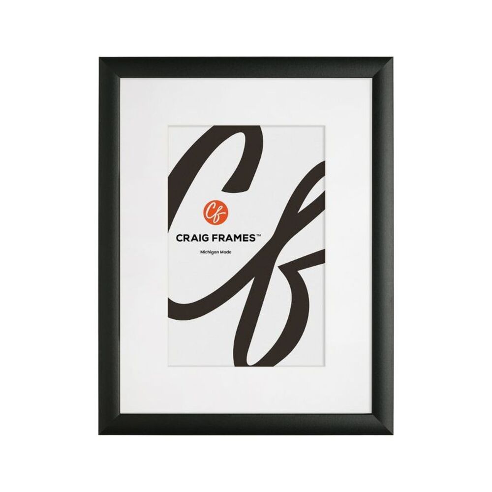 Craig Frames 12x16 mattted to 9x12 Picture Frame Set Black